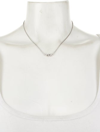 David Yurman Diamond Petite Buckle Necklace