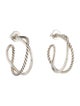 David Yurman Crossover Hoop Earrings