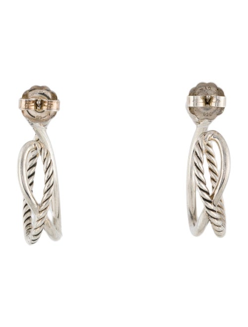 David Yurman Crossover Hoop Earrings