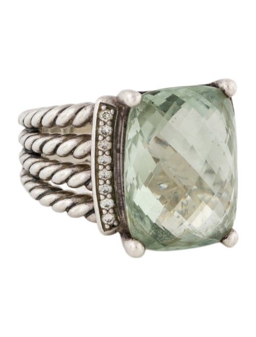 David Yurman Prasiolite & Diamond Wheaton Cocktail Ring