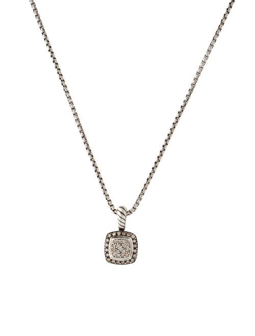 David Yurman Diamond Petite Albion Pendant Necklace