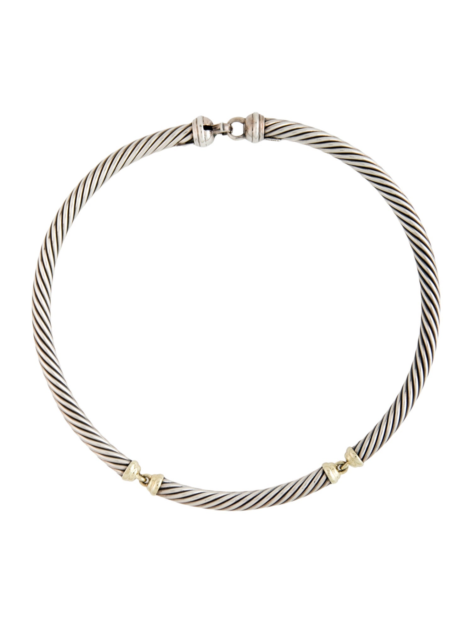 David Yurman Two-Tone Metro Collar Necklace