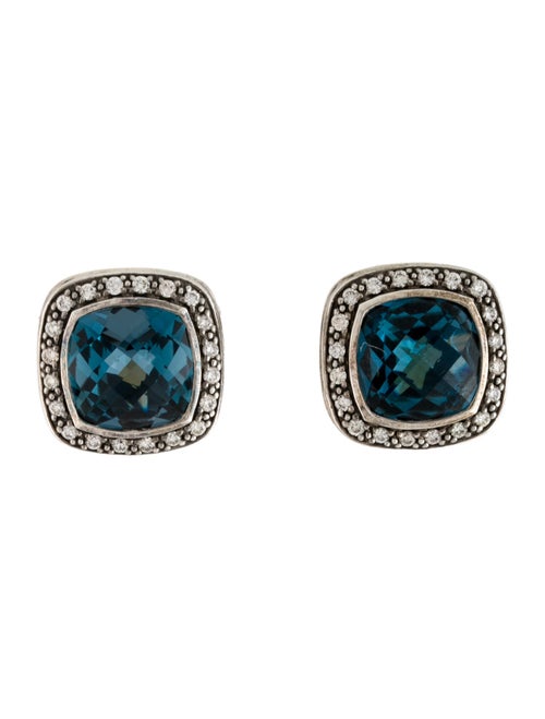 David Yurman Topaz & Diamond Albion Earclip Earrings