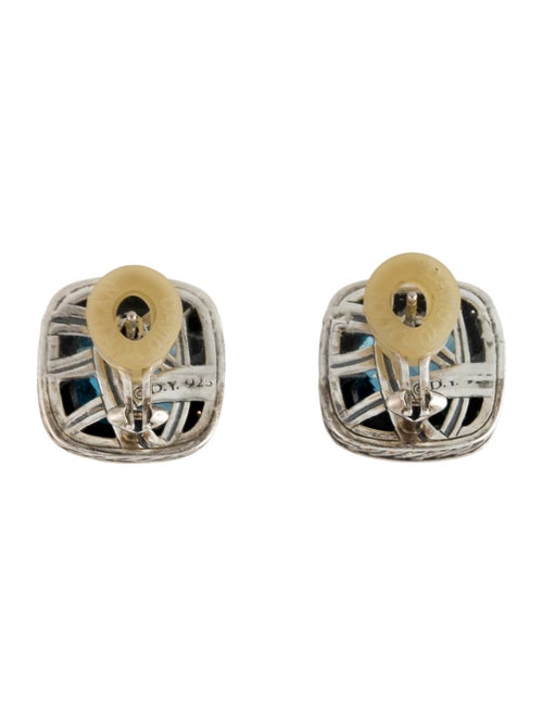 David Yurman Topaz & Diamond Albion Earclip Earrings