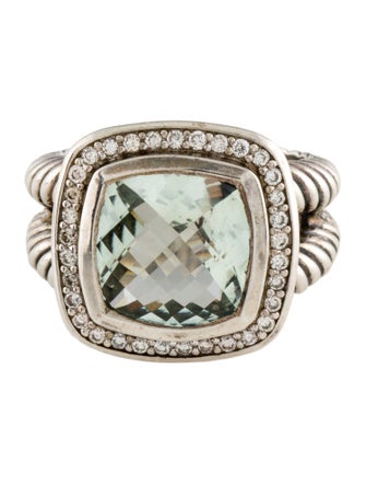 David Yurman Prasiolite & Diamond Albion Cocktail Ring