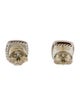 David Yurman Garnet & Diamond Albion Stud Earrings