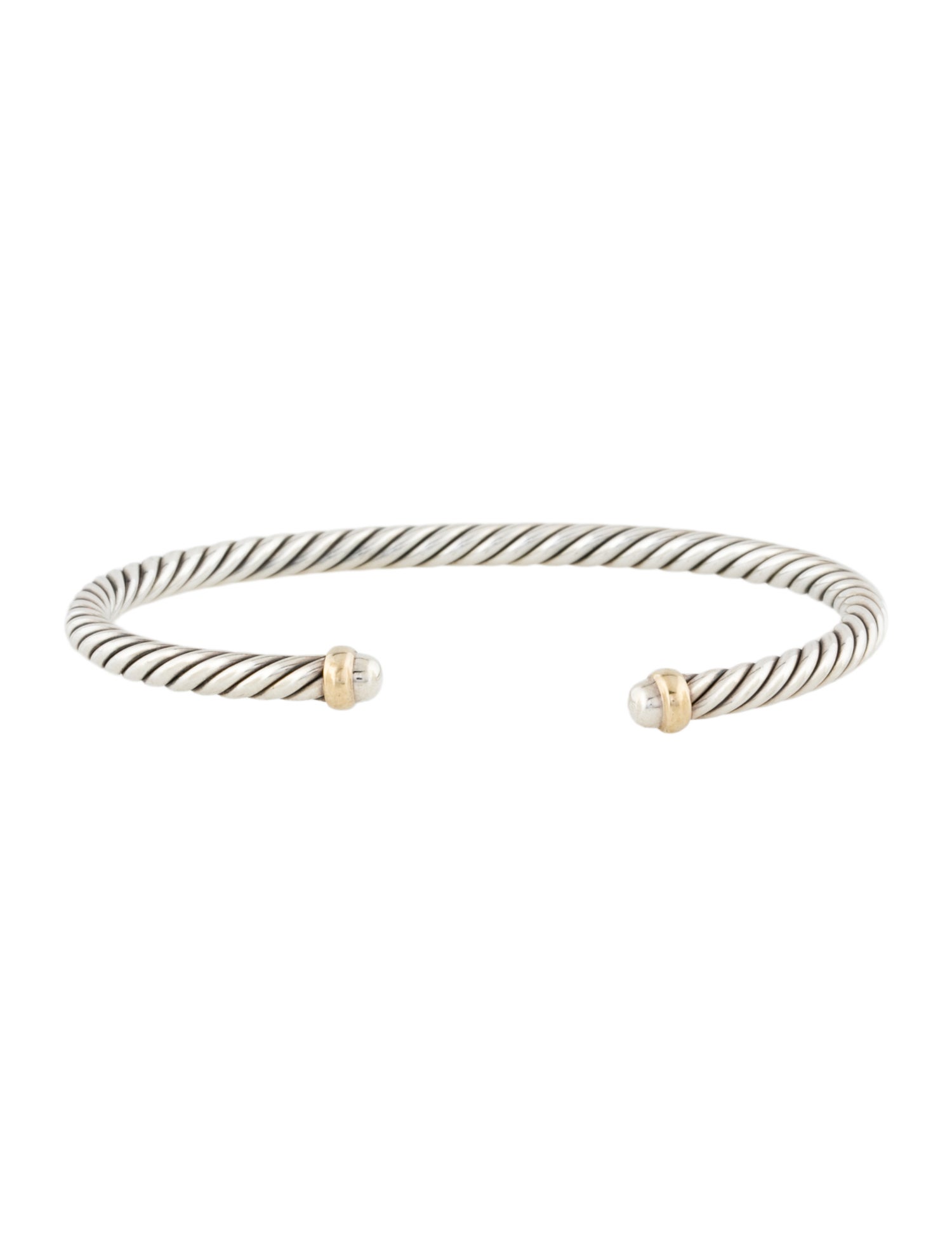 David Yurman Two-Tone Cable Classic Flex Cuff