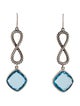 David Yurman Topaz Infinity Drop Earrings