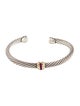 David Yurman Ruby Station Cable Cuff Bracelet