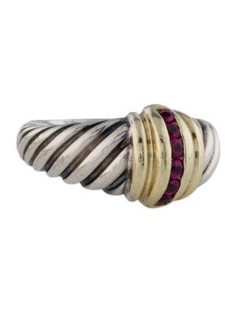 David Yurman Ruby Cable Dome Ring