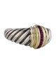 David Yurman Ruby Cable Dome Ring