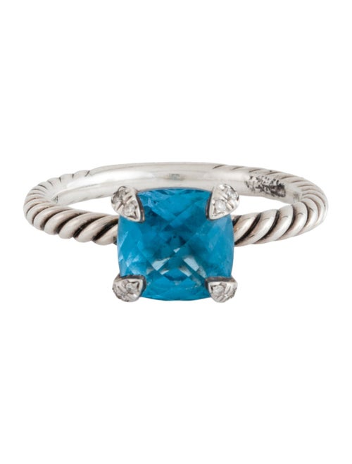 David Yurman Topaz & Diamond Chatelaine Ring