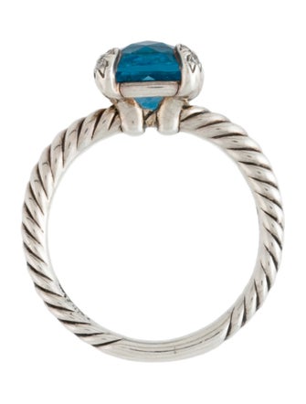 David Yurman Topaz & Diamond Chatelaine Ring