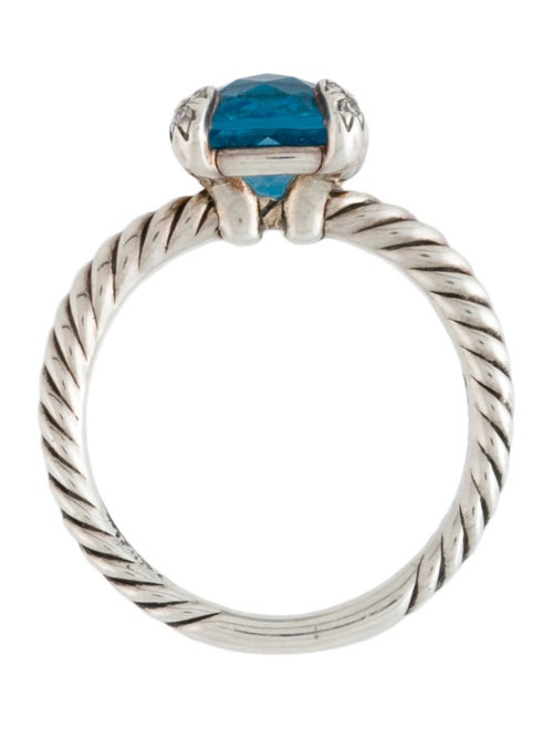 David Yurman Topaz & Diamond Chatelaine Ring