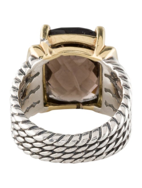 David Yurman Smoky Quartz & Diamond Wheaton Cocktail Ring