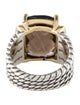 David Yurman Smoky Quartz & Diamond Wheaton Cocktail Ring
