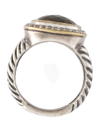 David Yurman Smoky Quartz & Diamond Albion Ring