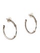 David Yurman Diamond Metro Cable Hoop Earrings
