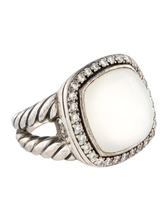 David Yurman Mother Of Pearl, Quartz & Diamond Albion Cocktail Ring