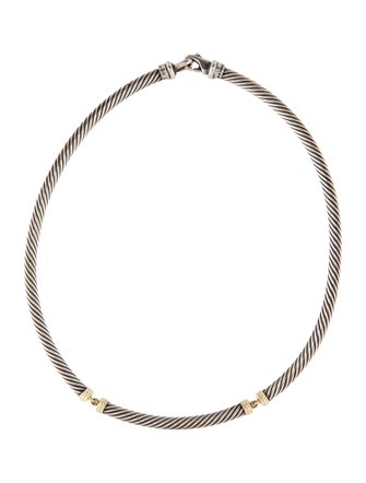 David Yurman Two-Tone Metro Cable Collar