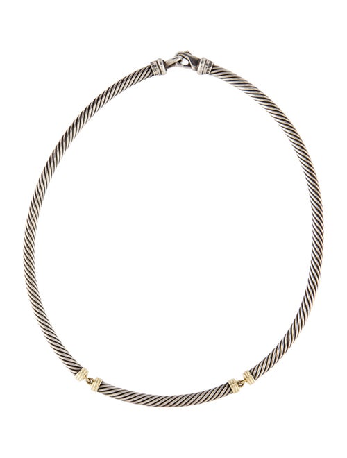 David Yurman Two-Tone Metro Cable Collar
