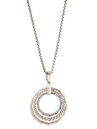 David Yurman Diamond Stax Pendant Necklace