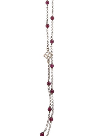 David Yurman Garnet Bead Bijoux Necklace