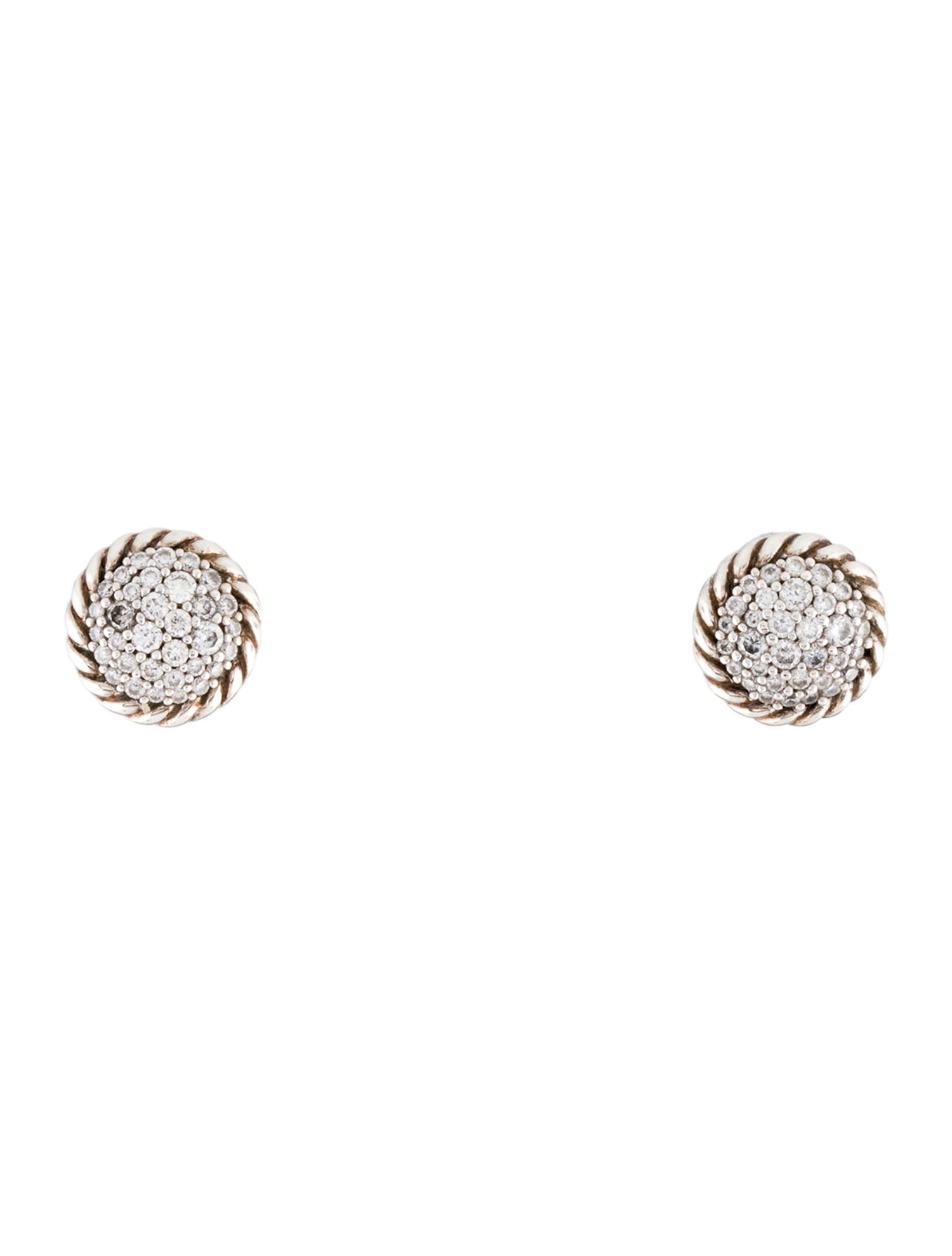 David Yurman Diamond Chatelaine Stud Earrings