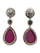 David Yurman Ruby Moonlight Triple Drop Earrings