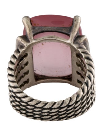 David Yurman Rose Quartz & Diamond Wheaton Ring