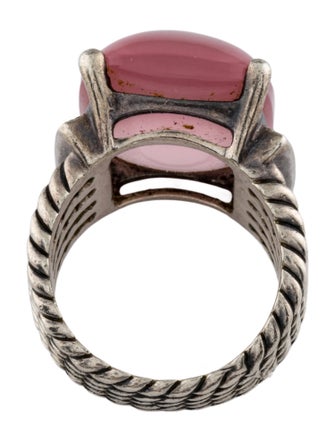 David Yurman Rose Quartz & Diamond Wheaton Ring