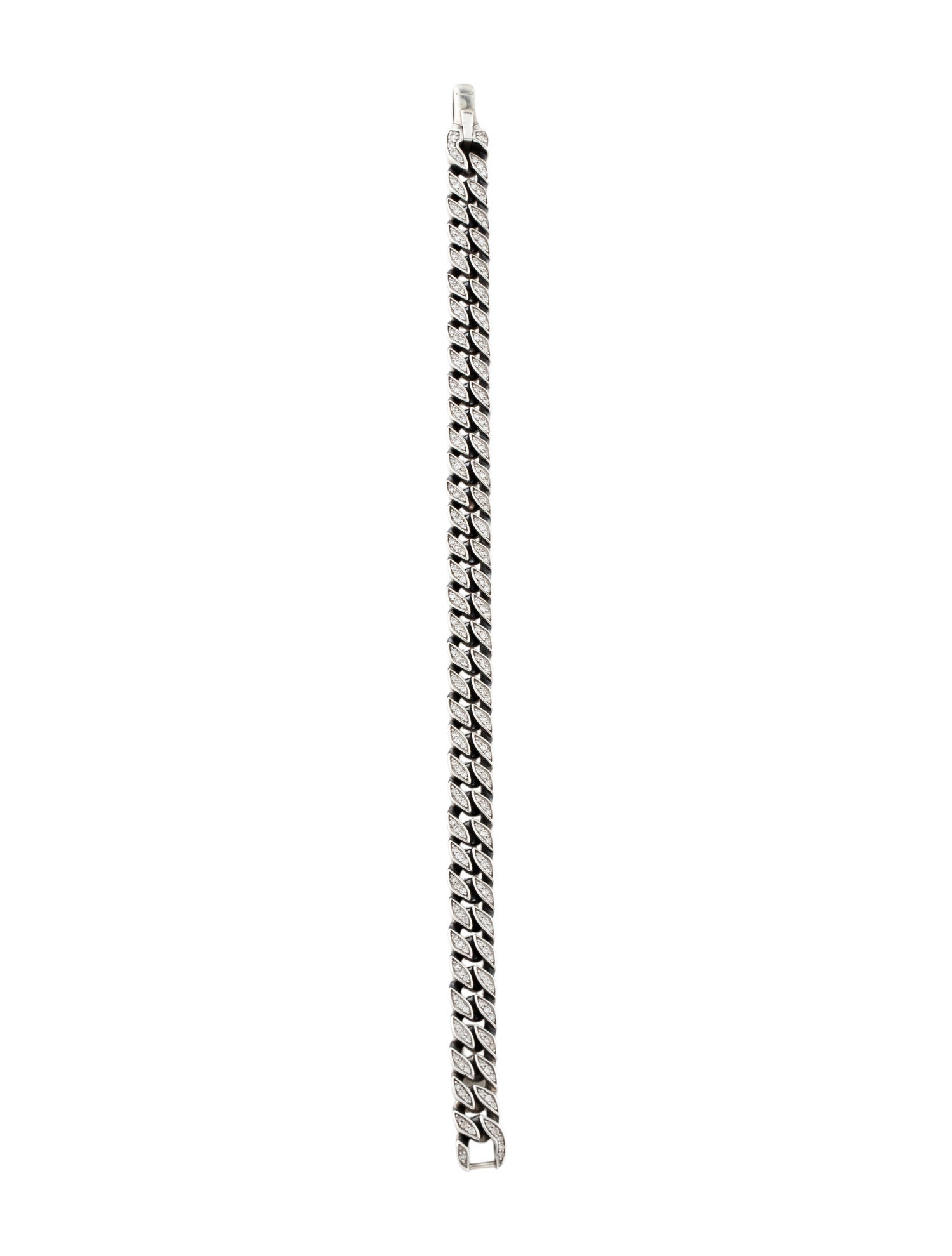 David Yurman Diamond Curb Chain Bracelet