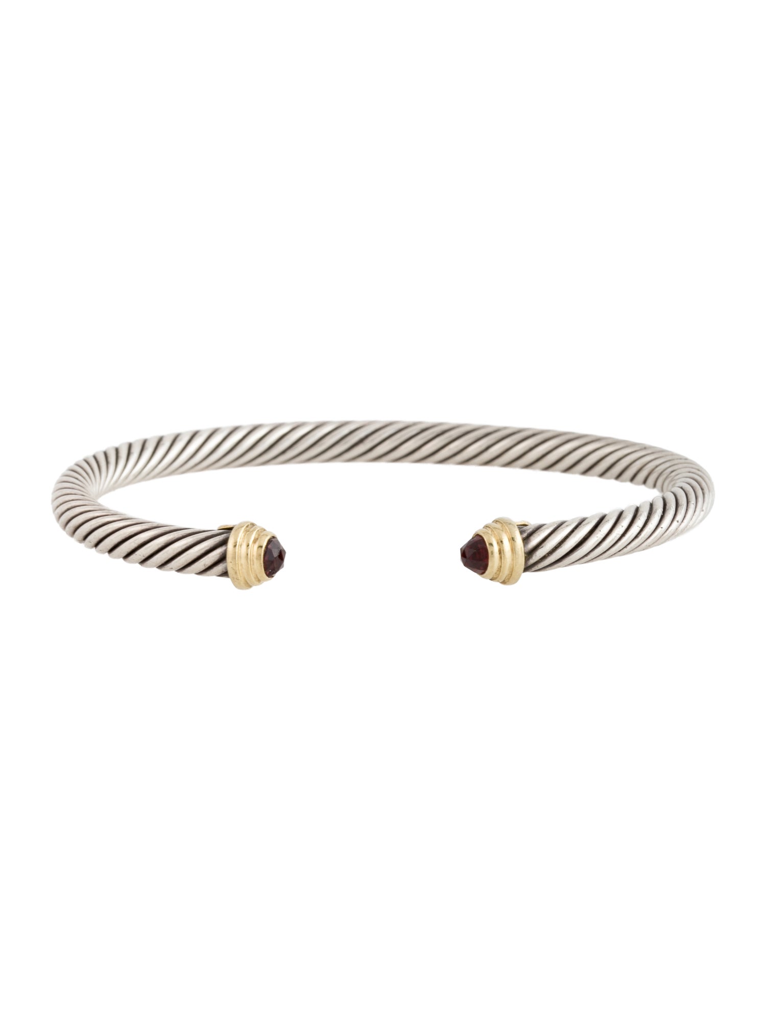 David Yurman Garnet Classic Cable Bracelet