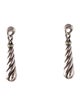 David Yurman Two-Tone Metro Cable Drop Earrings