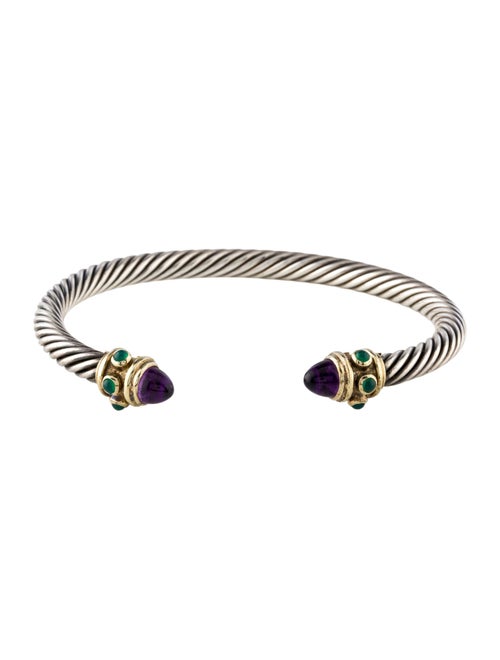 David Yurman Dyed Chalcedony & Amethyst Renaissance Cuff