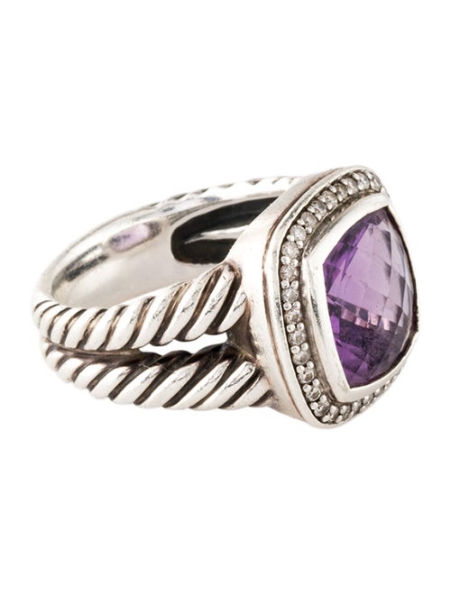 David Yurman Amethyst & Diamond Albion Ring