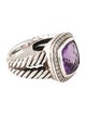 David Yurman Amethyst & Diamond Albion Ring