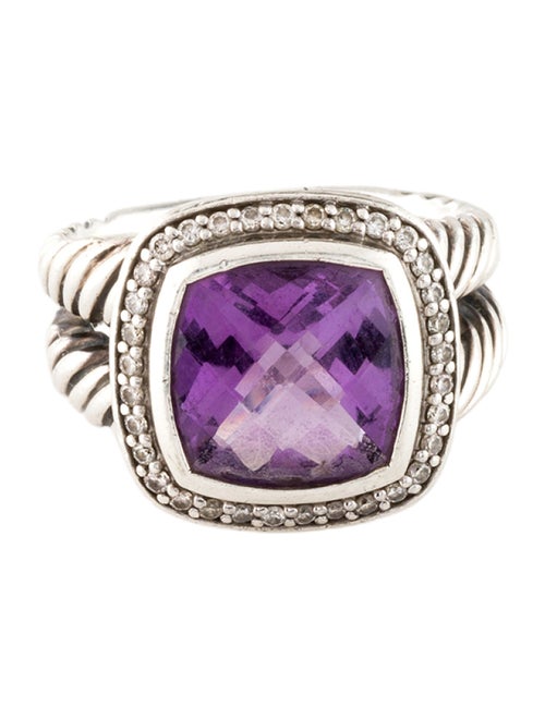 David Yurman Amethyst & Diamond Albion Ring