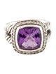David Yurman Amethyst & Diamond Albion Ring