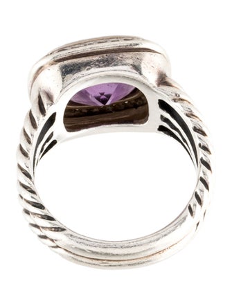 David Yurman Amethyst & Diamond Albion Ring