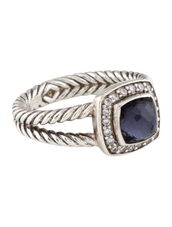 David Yurman Black Orchid & Diamond Petite Albion Cocktail Ring