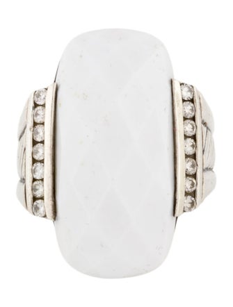 David Yurman Chalcedony & Diamond Wheaton Cocktail Ring