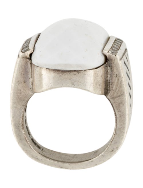 David Yurman Chalcedony & Diamond Wheaton Cocktail Ring
