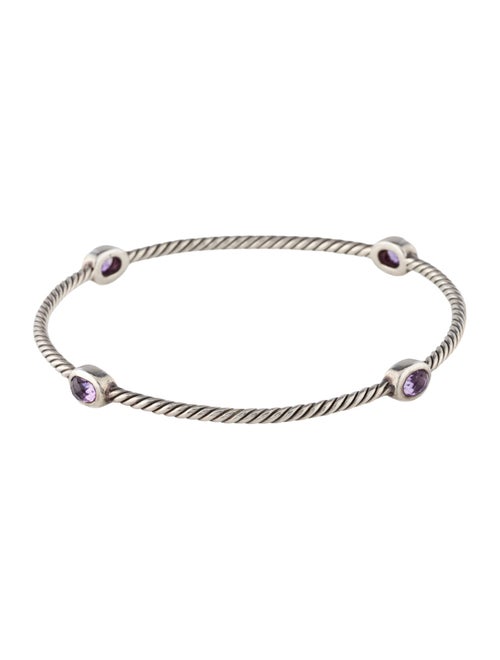 David Yurman Amethyst Color Classic Station Bangle