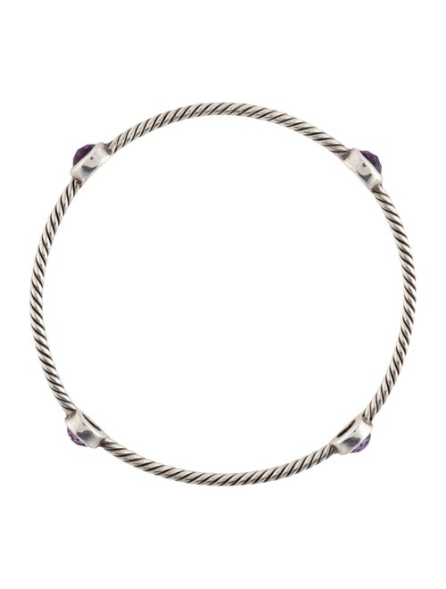 David Yurman Amethyst Color Classic Station Bangle