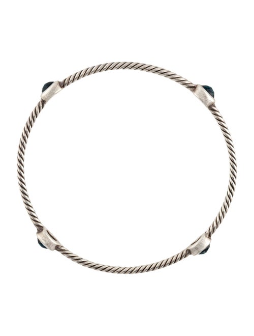 David Yurman Topaz Color Classic Station Bangle
