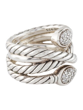 David Yurman Diamond Renaissance Crossover Ring