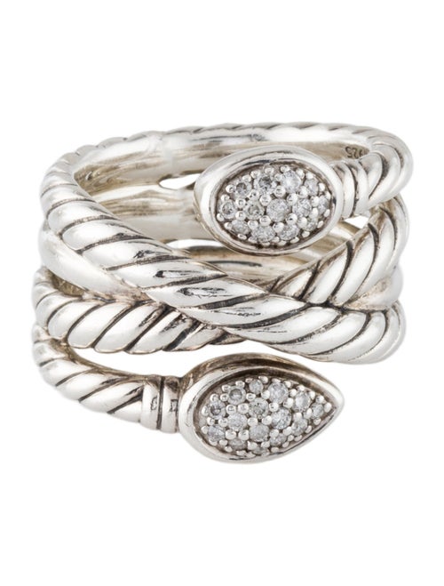 David Yurman Diamond Renaissance Crossover Ring