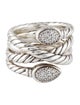 David Yurman Diamond Renaissance Crossover Ring
