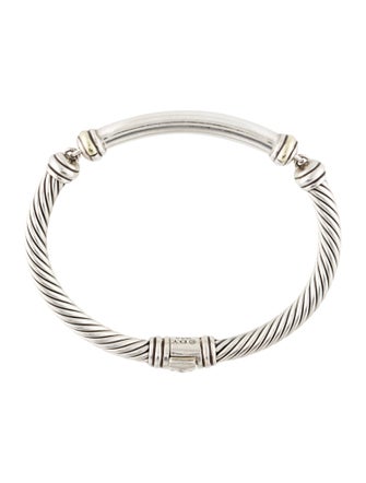 David Yurman Two-Tone Metro Bangle Bracelet
